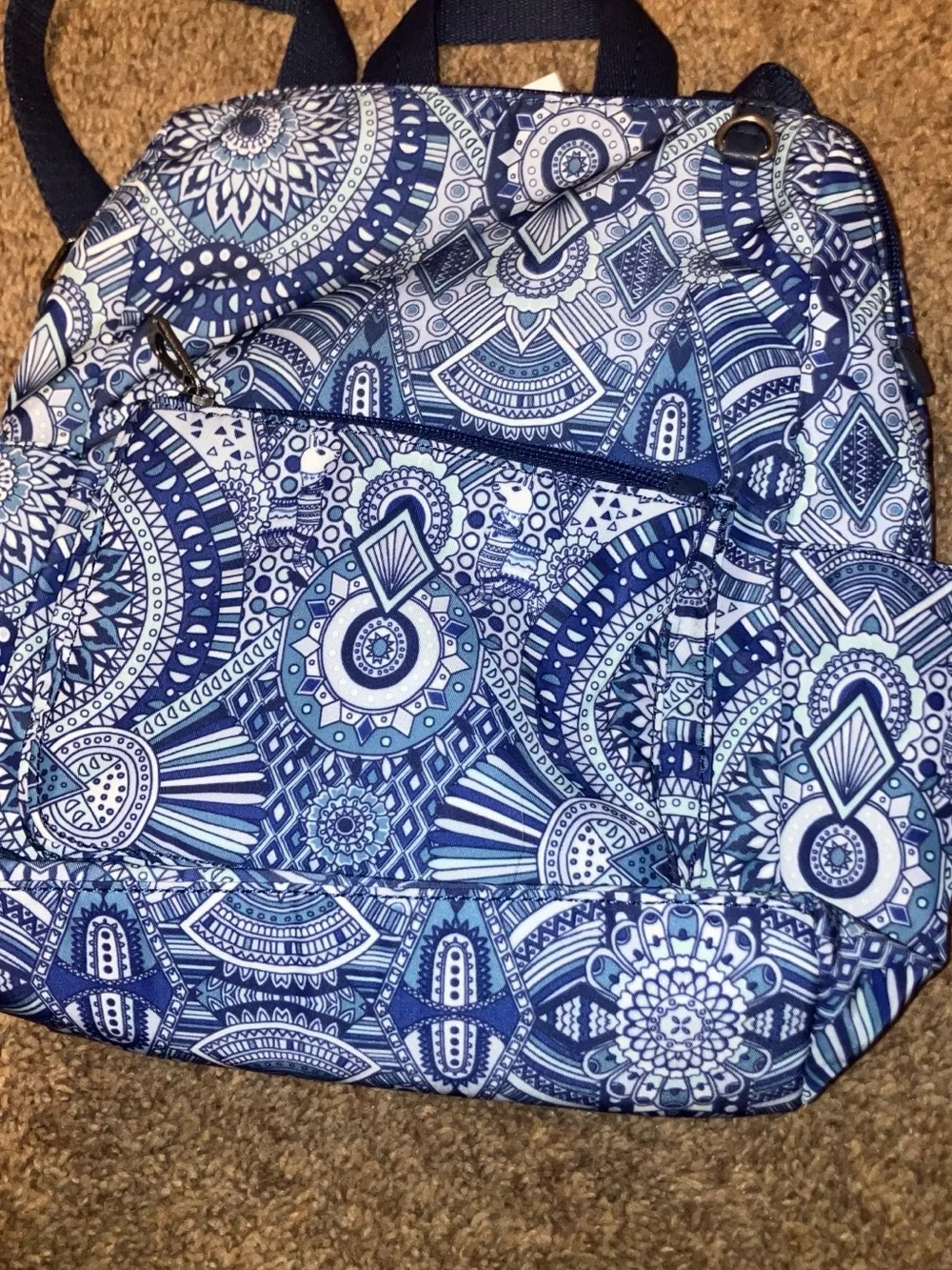 NWT Sakroots mini back pack adult, blue country design , mini back pack
